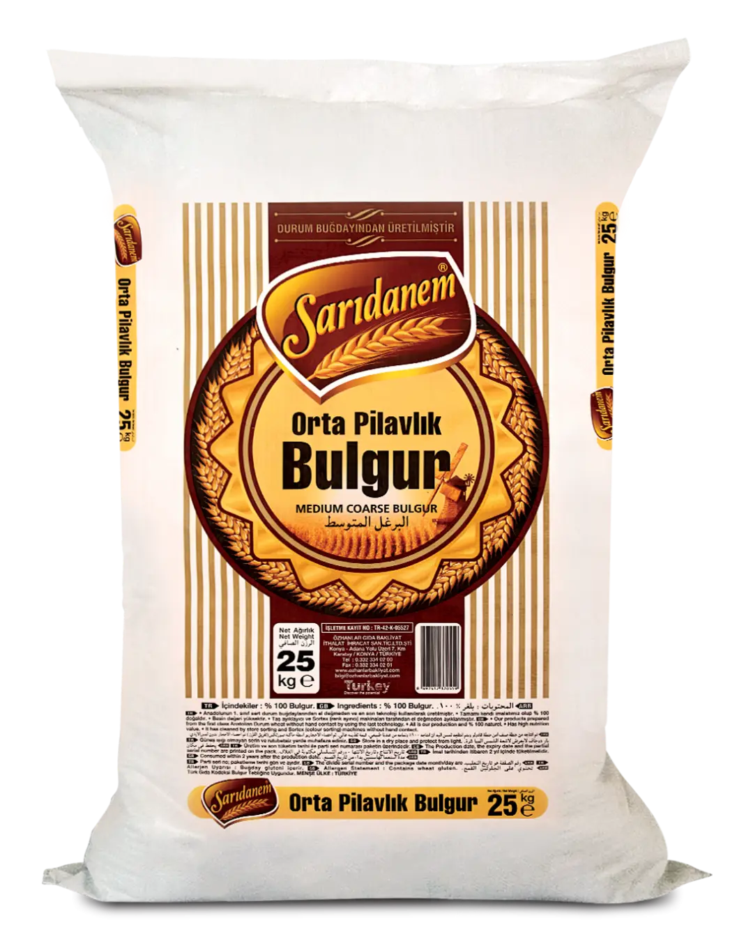 Sarıdanem Orta Pilavlık Bulgur